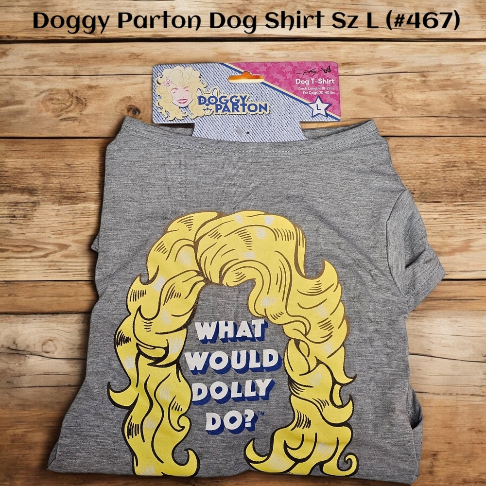 Doggy Parton Dog Shirts Sz Large